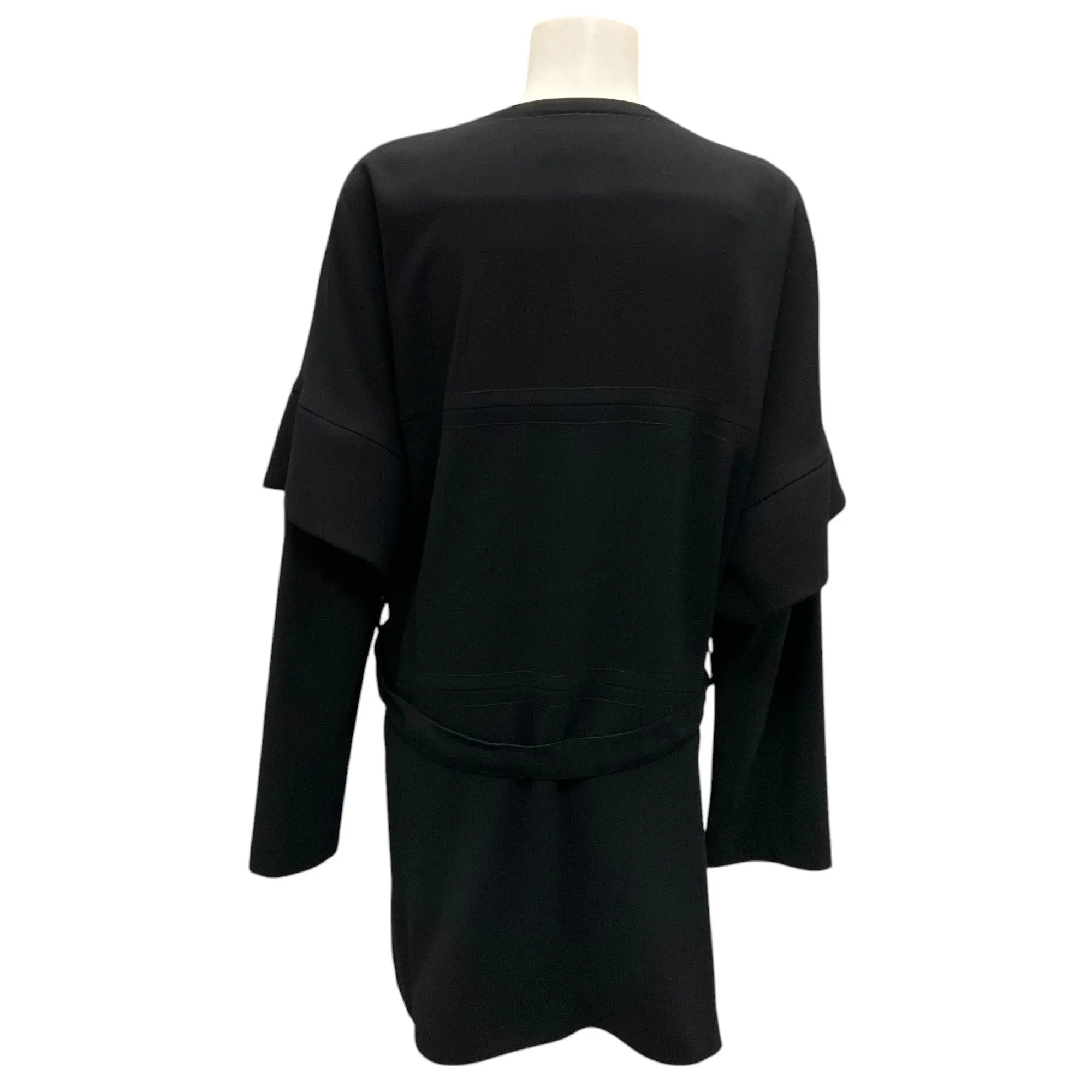 Antonio D'Errico Black Belted Crepe Jacket