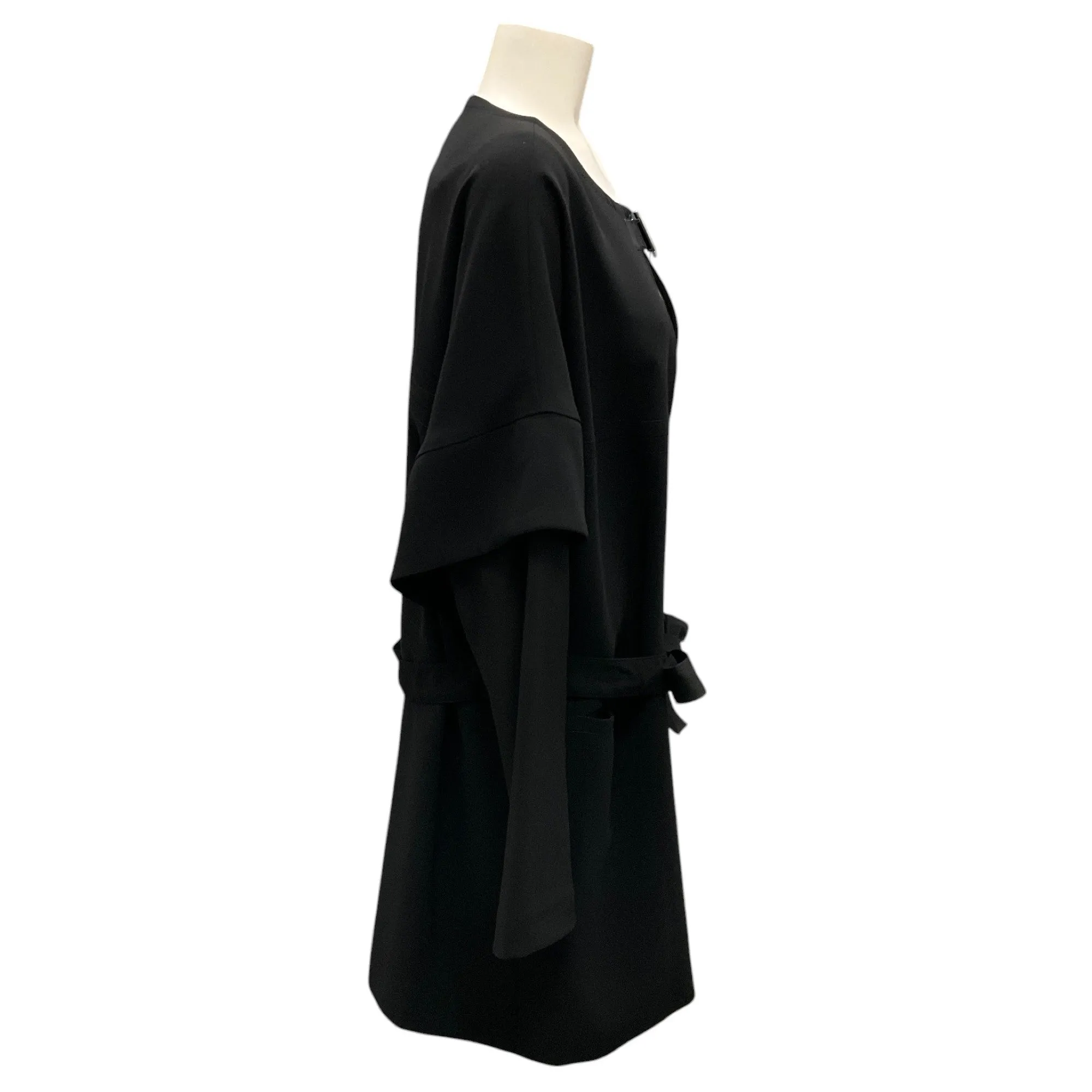 Antonio D'Errico Black Belted Crepe Jacket