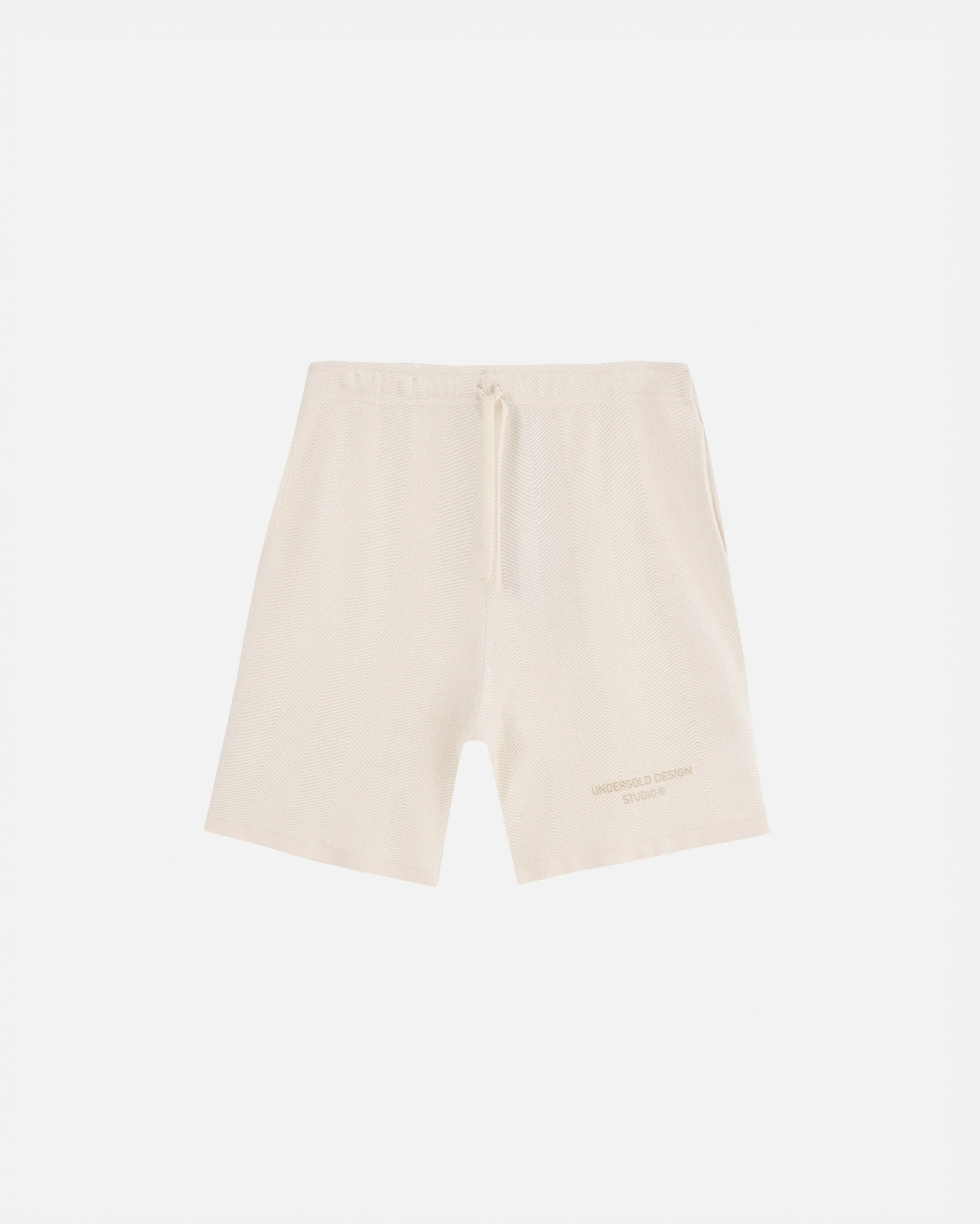 Basics Herringbone Knit Short Cream