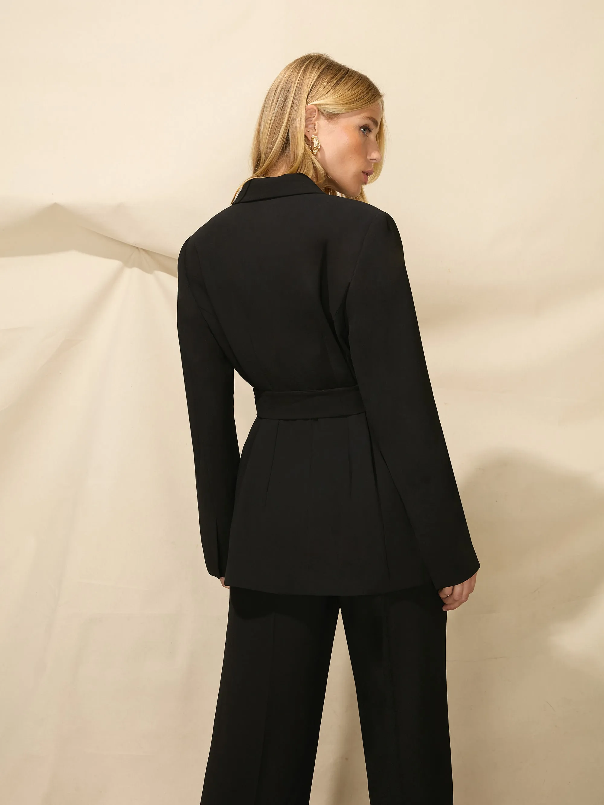 Black Belted Blazer