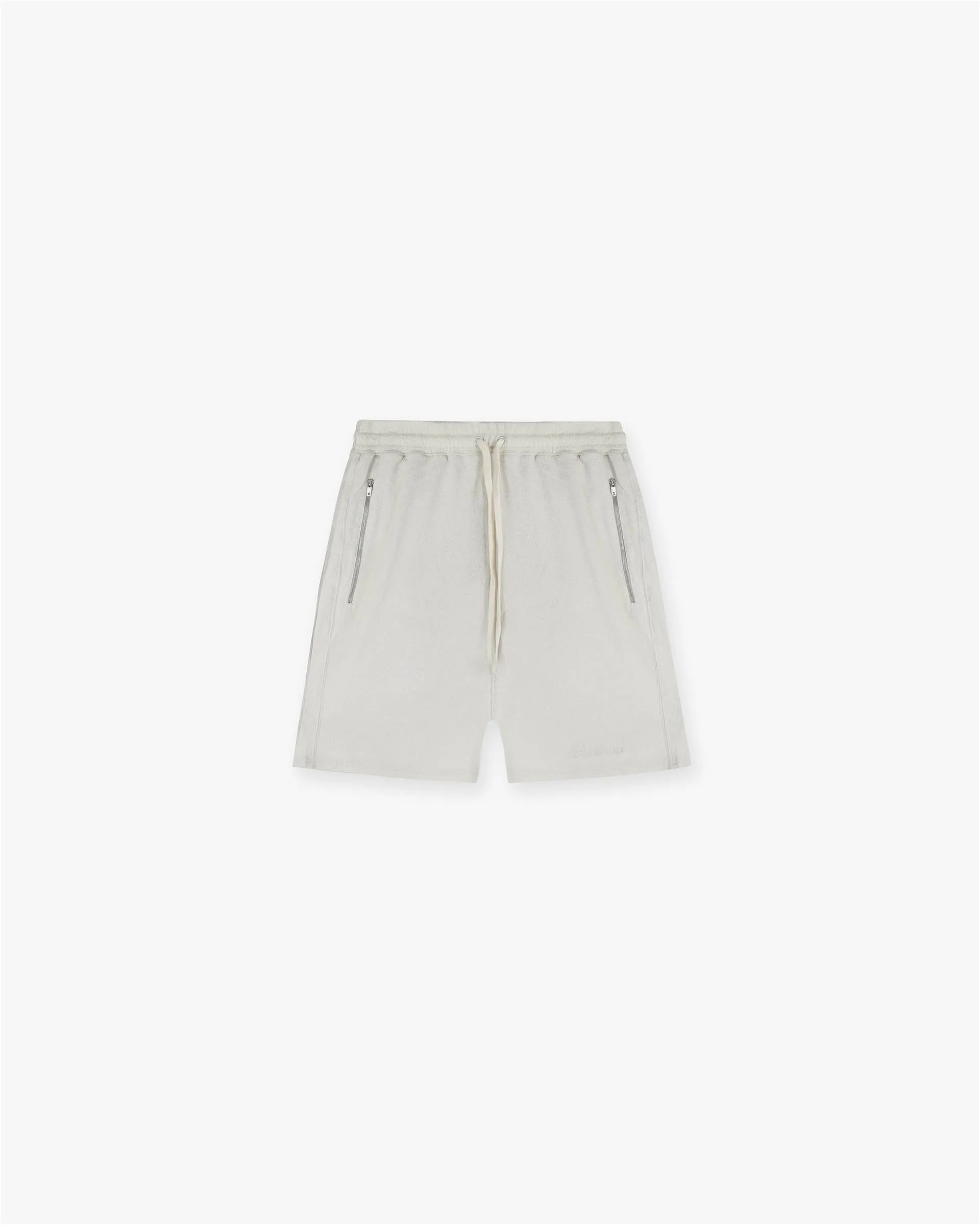 Boucle Knit Shorts - Concrete