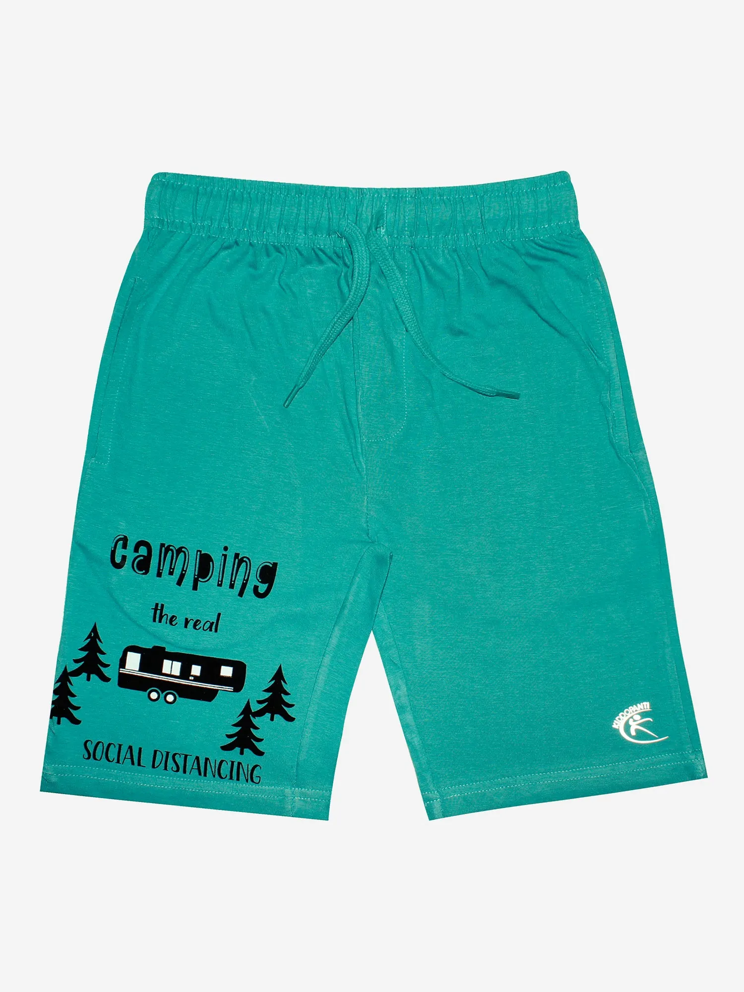 Boys Cotton Jersey Shorts with Print-Pack of 2