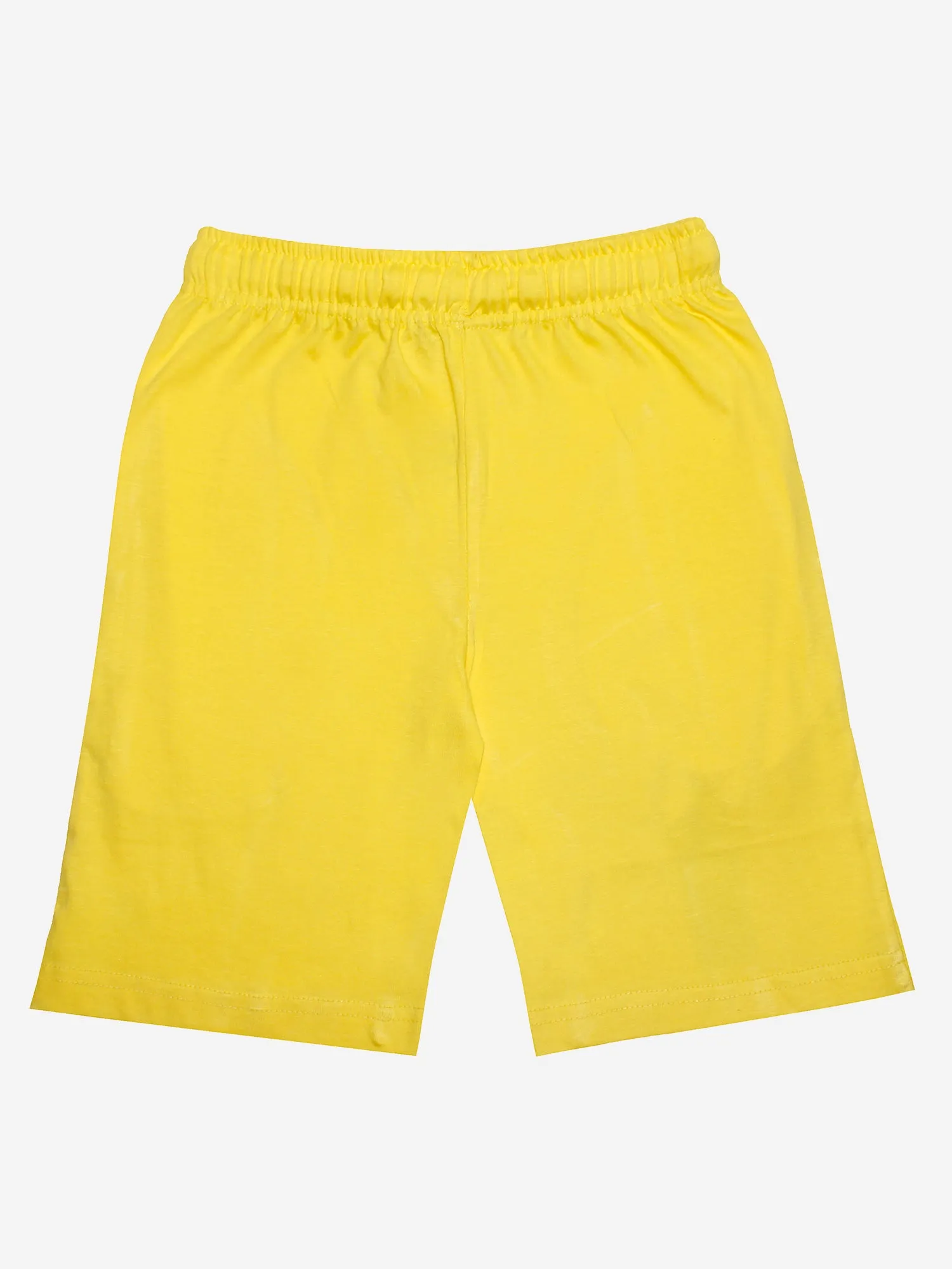 Boys Cotton Jersey Shorts with Print-Pack of 2