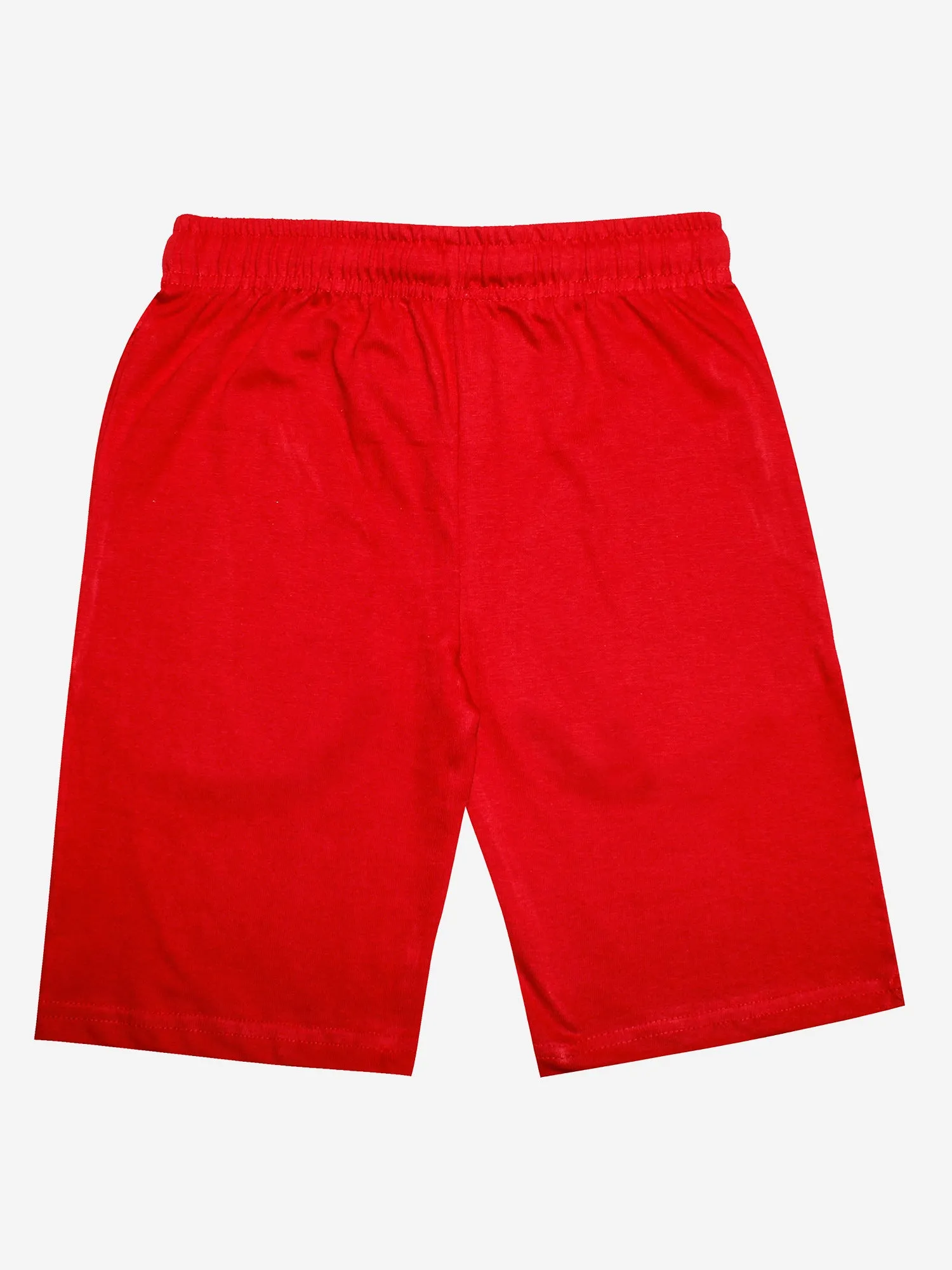 Boys Cotton Jersey Shorts with Print-Pack of 2