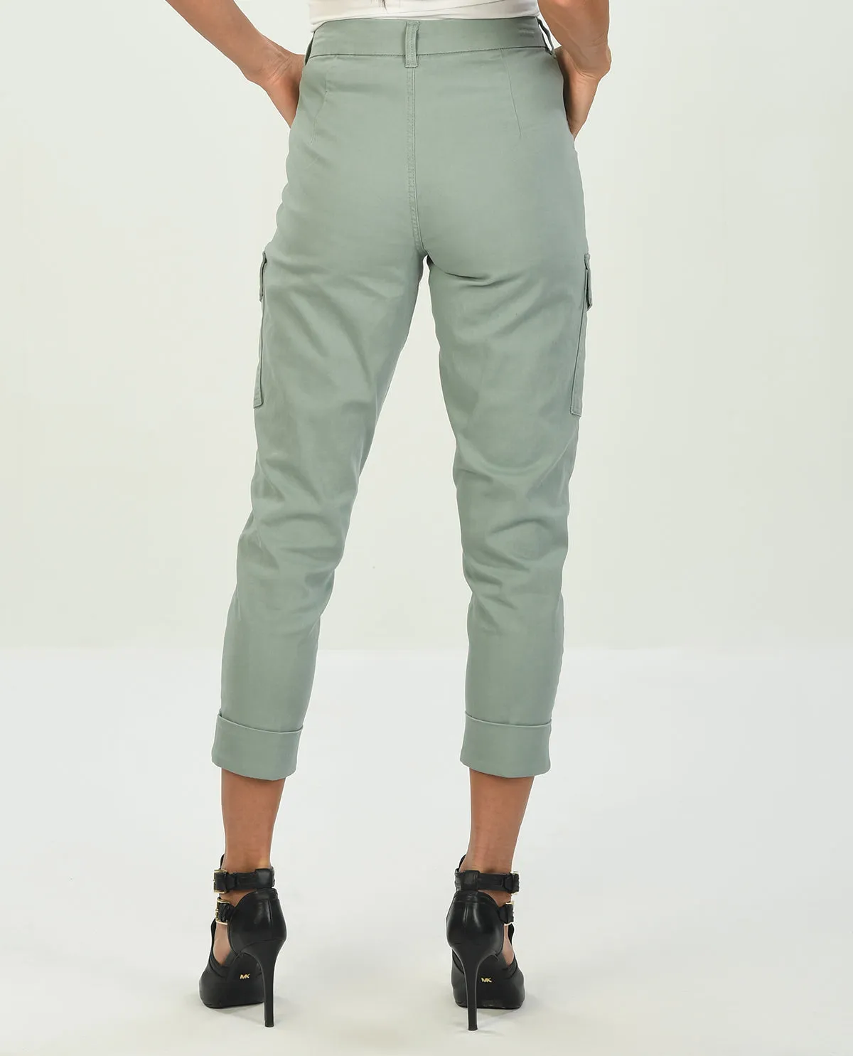 D Jeans Cargo Cuff Ankle Pant