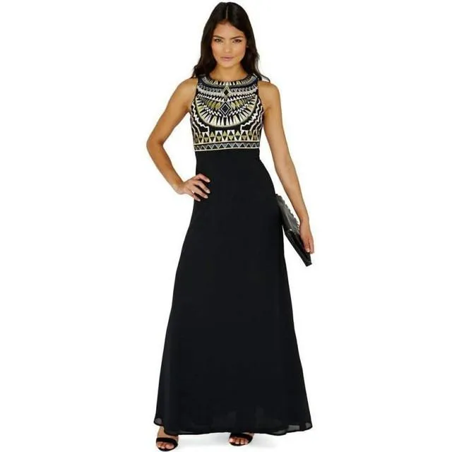 Egyptian Style Evening Maxi Dress