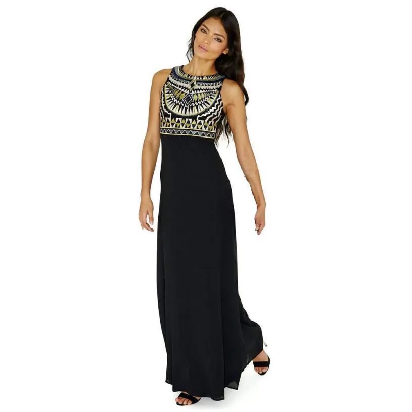 Egyptian Style Evening Maxi Dress