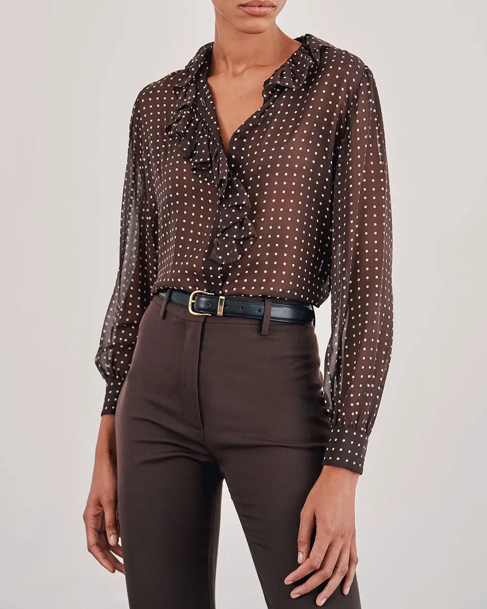 Espresso Dot Nicole Top