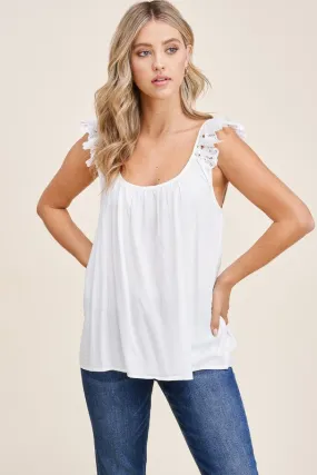 Fancy Double U-Neck Cami Top