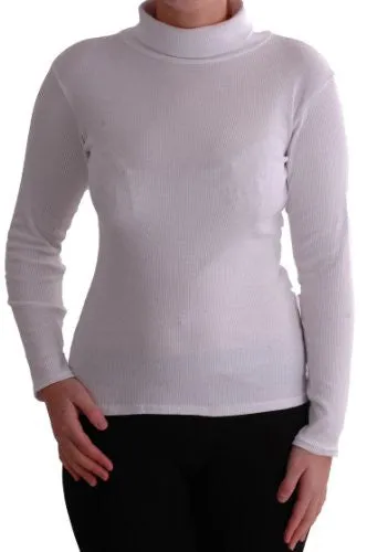 Gail Ribbed Polo Neck Tops