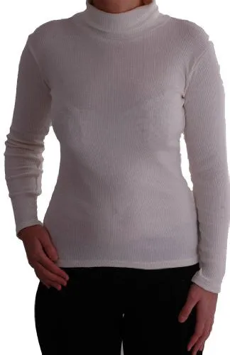 Gail Ribbed Polo Neck Tops