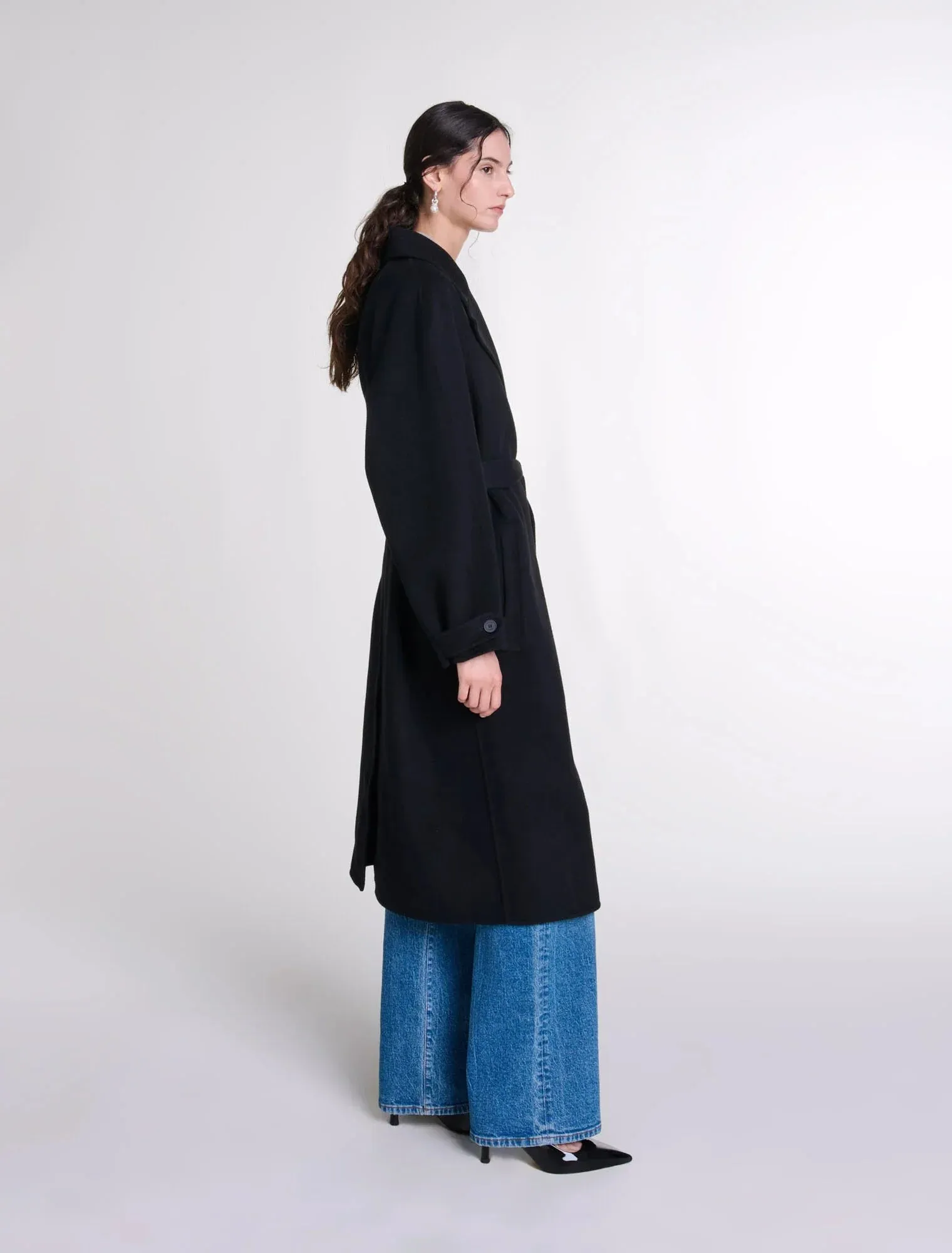 Long belted coat