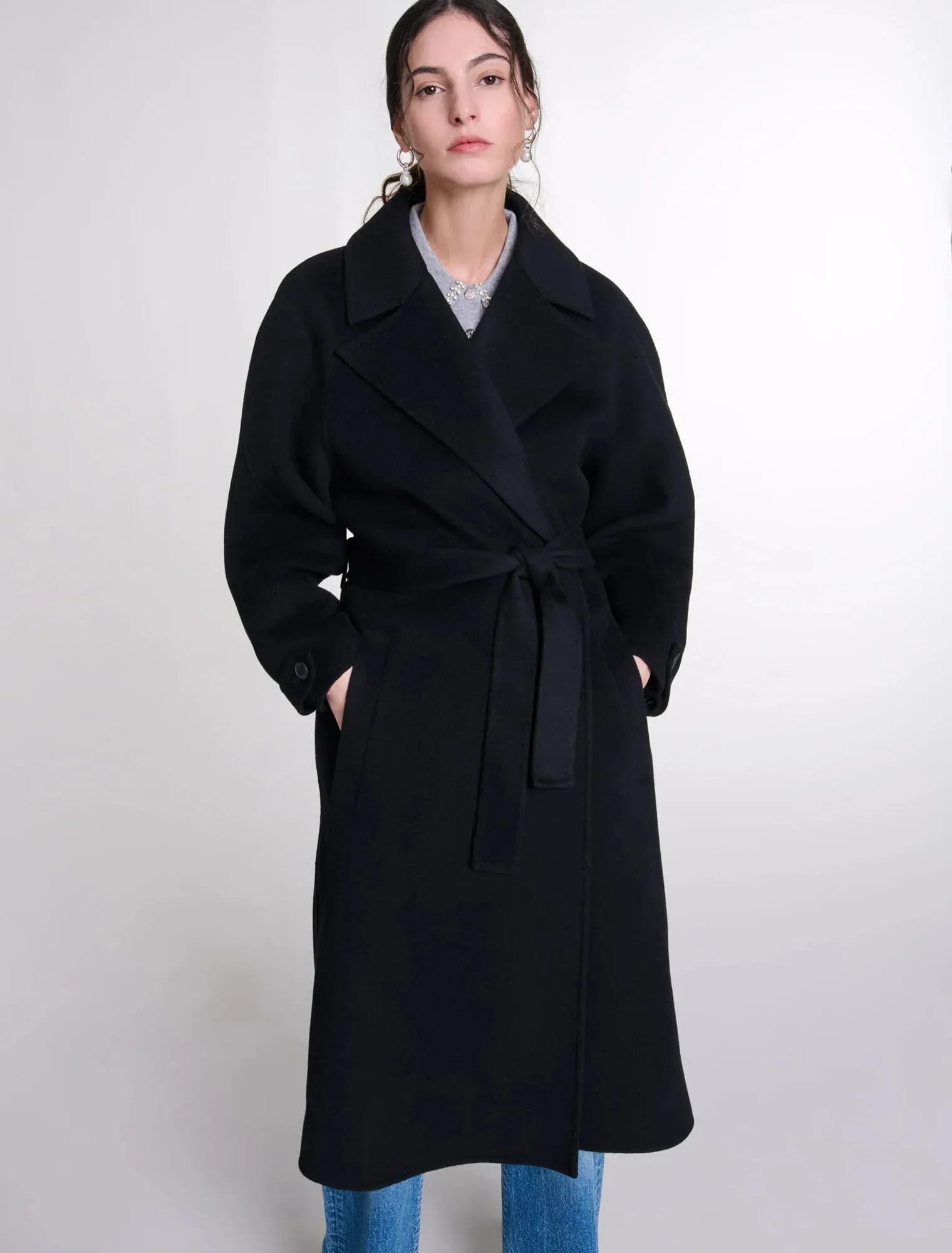 Long belted coat