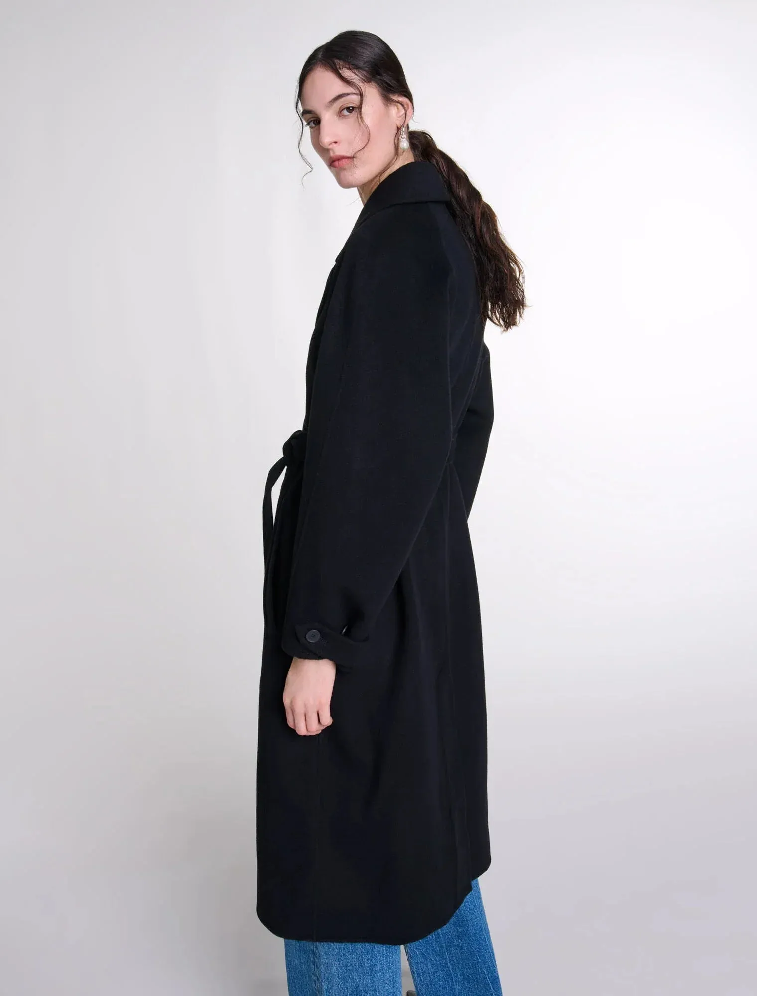 Long belted coat