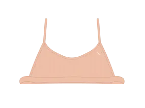 Natural Open Side Ribbed Top