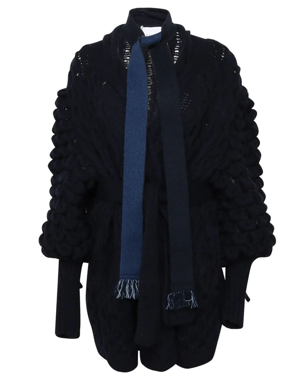 Navy Mini Eva Cashmere Coat