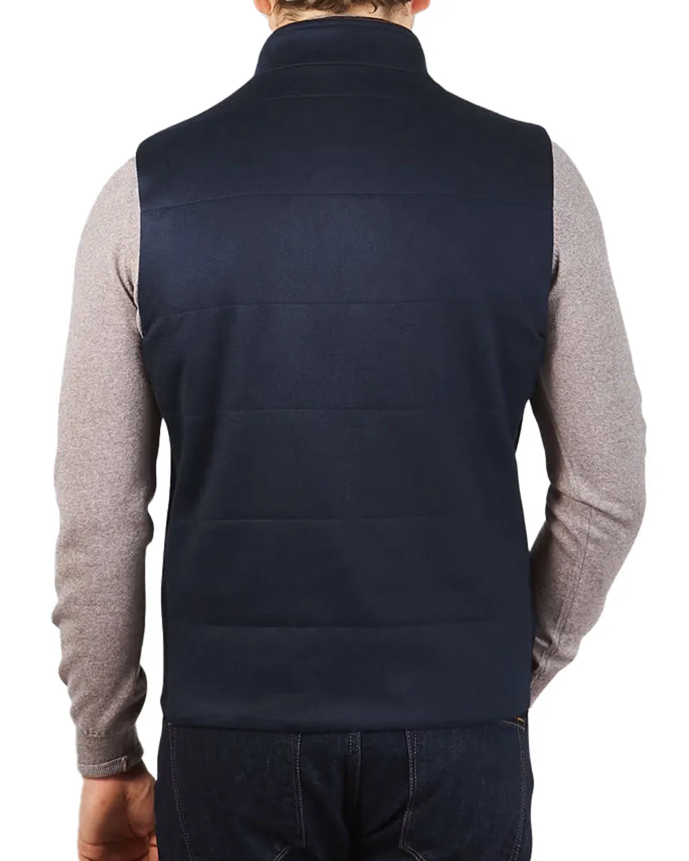 Navy Pure Cashmere Vest