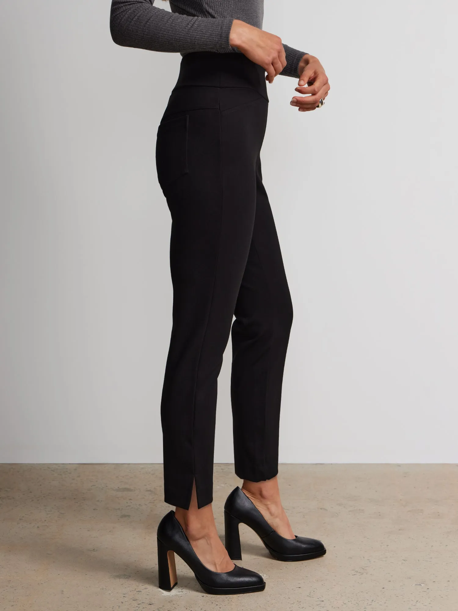 Ponte High Rise Ankle Pant