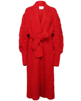 Red Charlotte Cashmere Coat