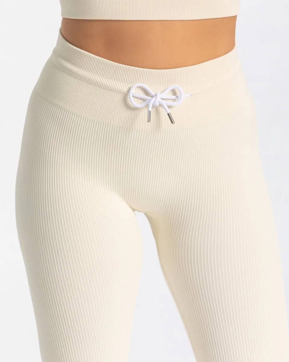 Ribbed Leggings "Ivory"