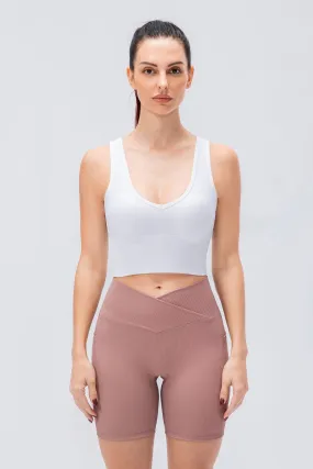 Ribbed Reversible Crop Tank Top