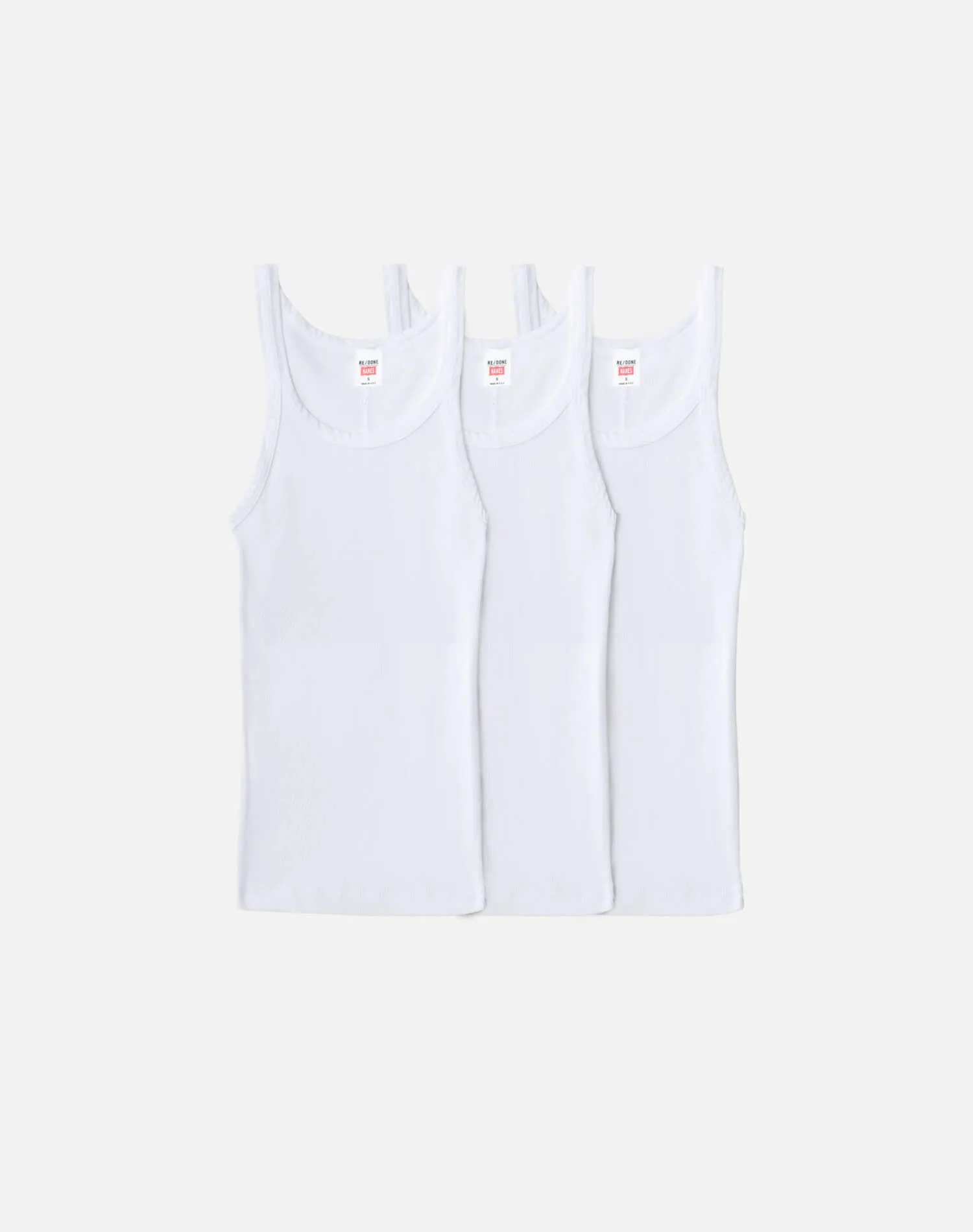 Ribbed Tee 3 Pack - White