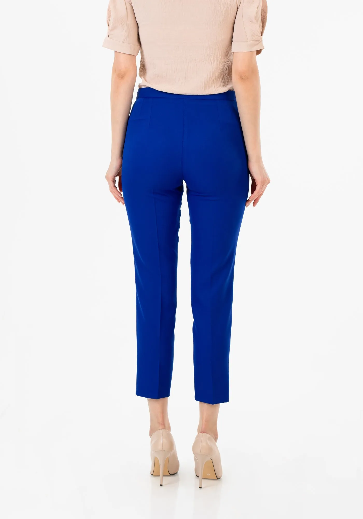 Royal Blue Ankle Length Skinny Pants