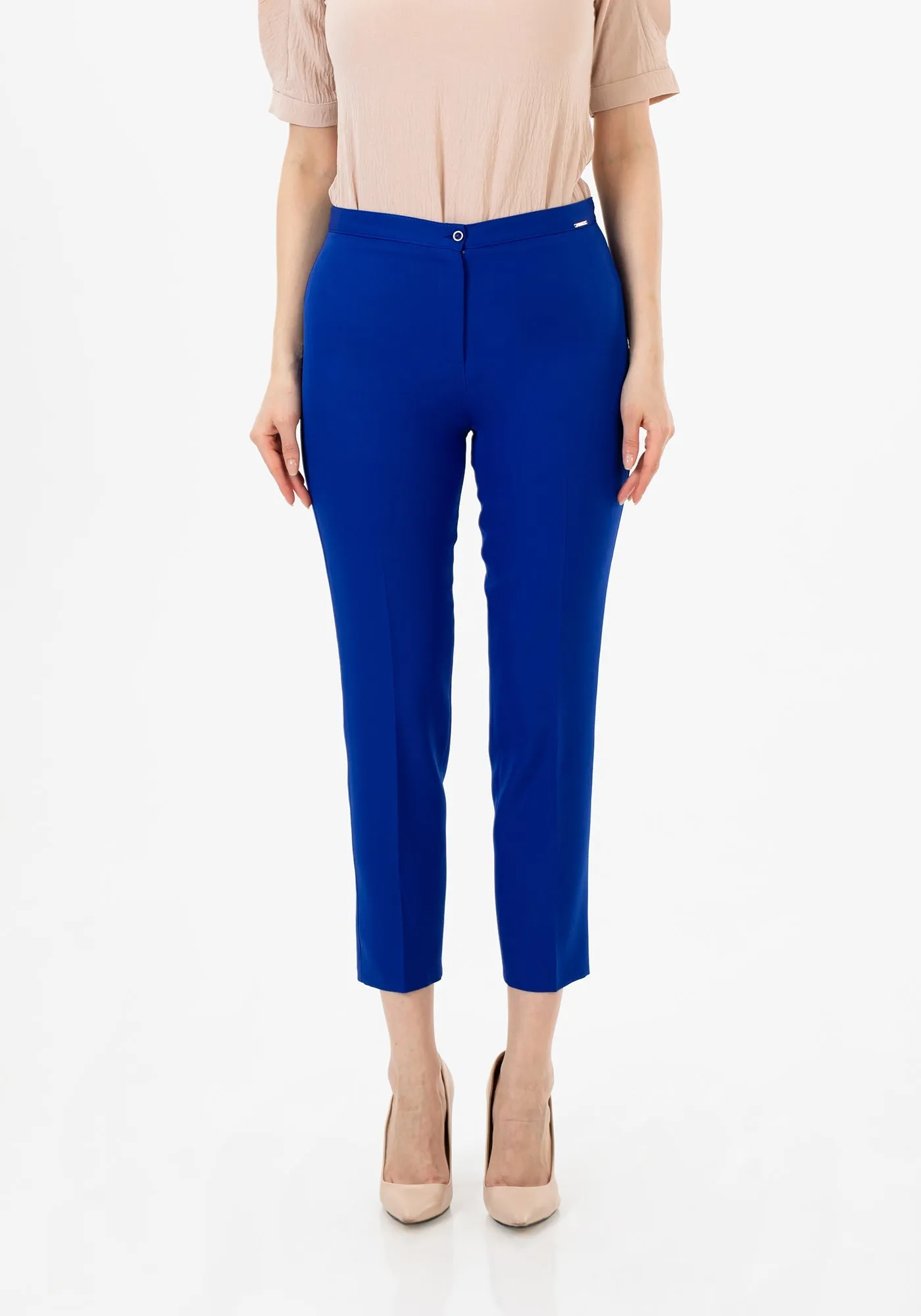 Royal Blue Ankle Length Skinny Pants