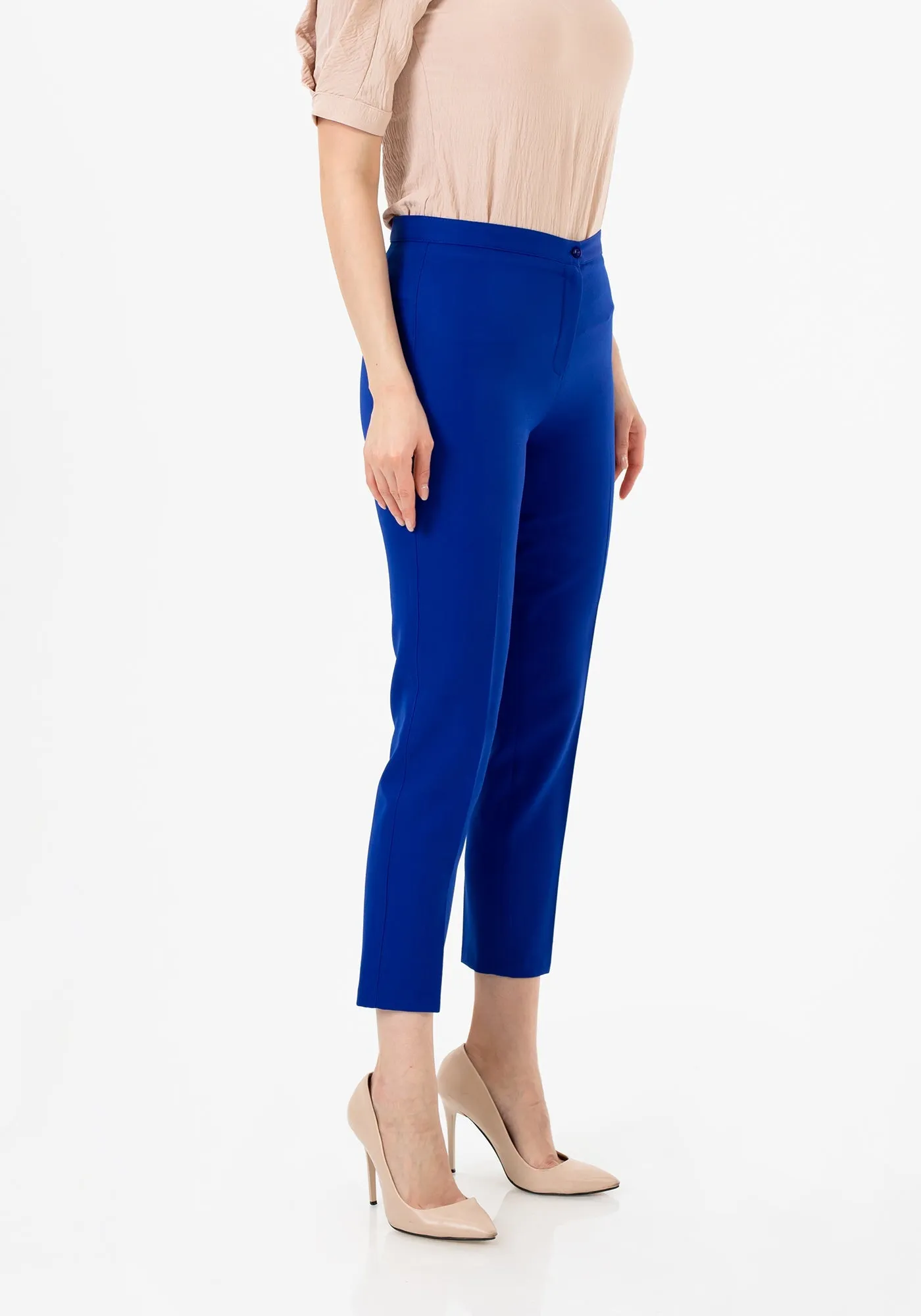 Royal Blue Ankle Length Skinny Pants