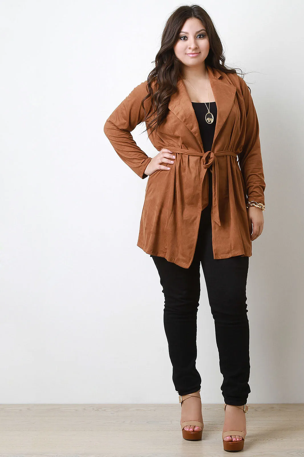 Suede Belted Jacket