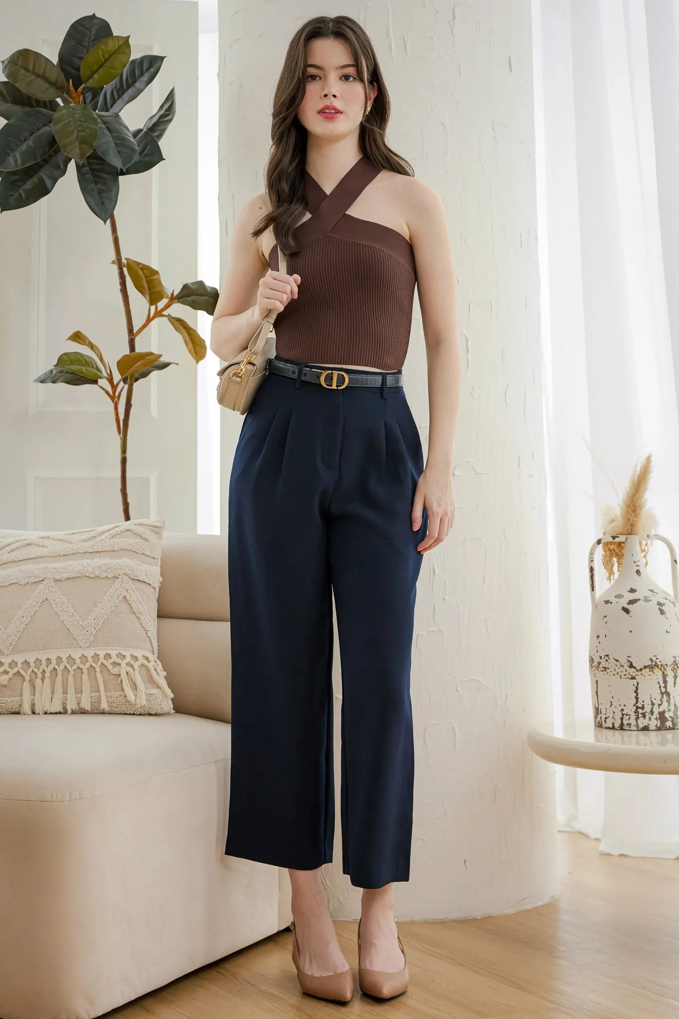 Timeless Culottes Pants in Navy