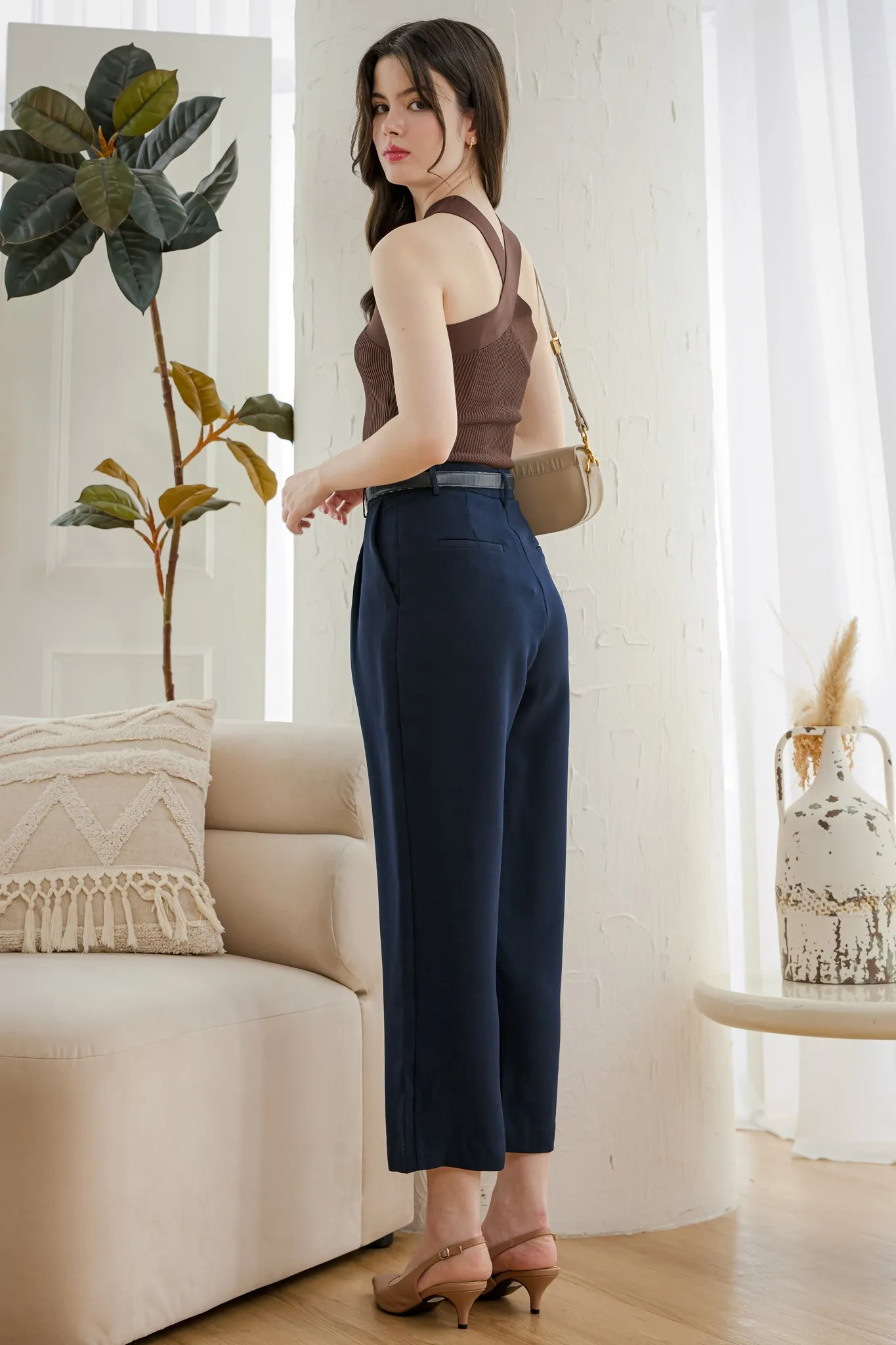 Timeless Culottes Pants in Navy