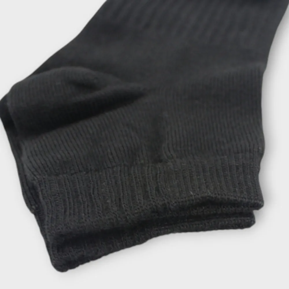 Unisex Black Socks