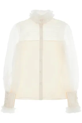 Valentino Garavani Silk Blouse With Ruffles