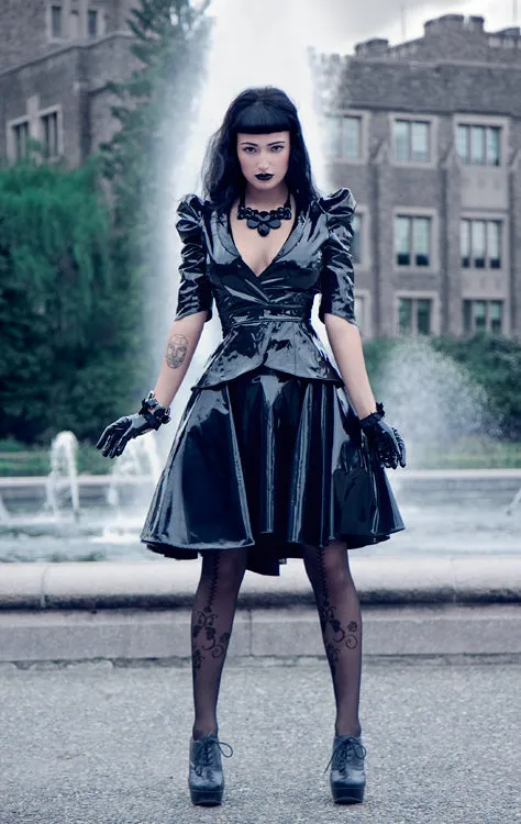 Victorian PVC belted Jacket