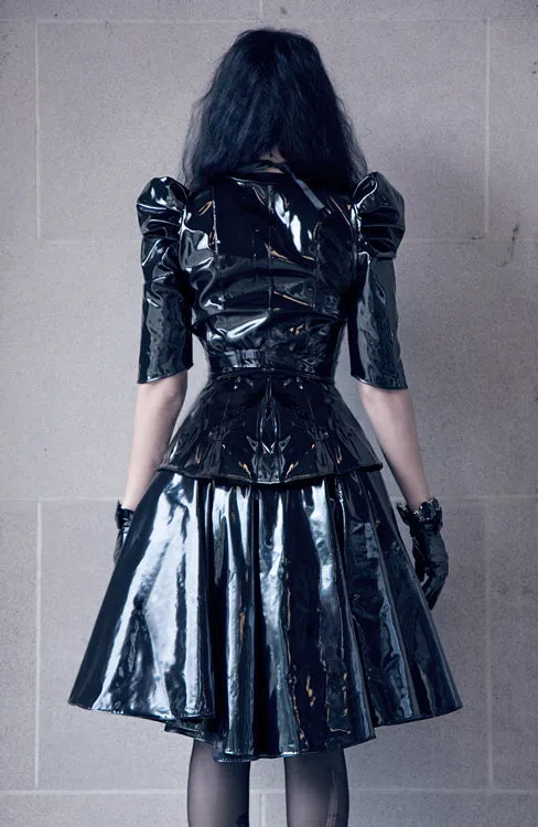 Victorian PVC belted Jacket