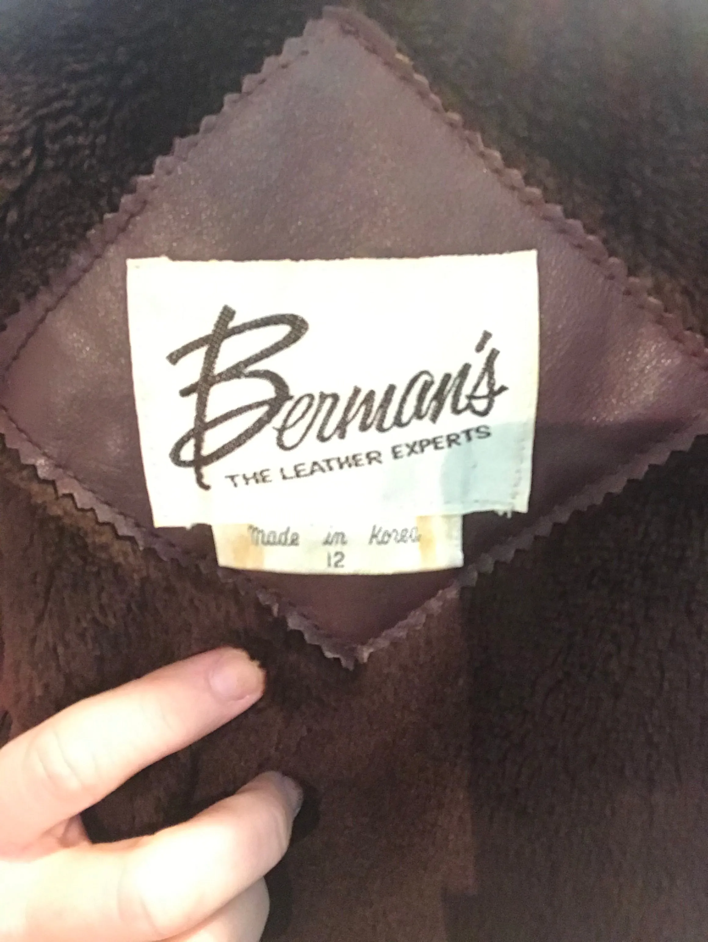 Vintage 1970s | Brown Leather Boho Belted Jacket