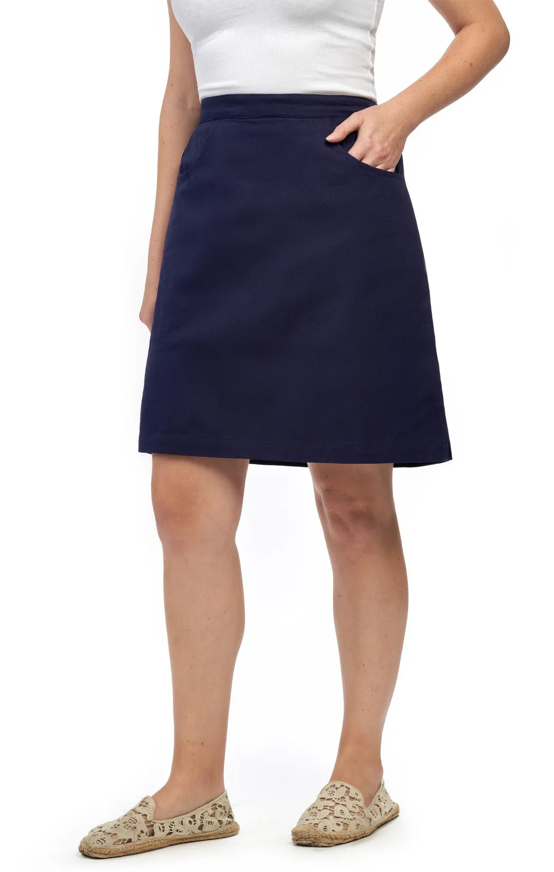 Women's Twill Pull On Skort