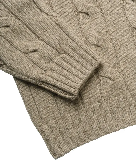 Wool Cashmere CREW NECK SWEATER 7 GAUGE